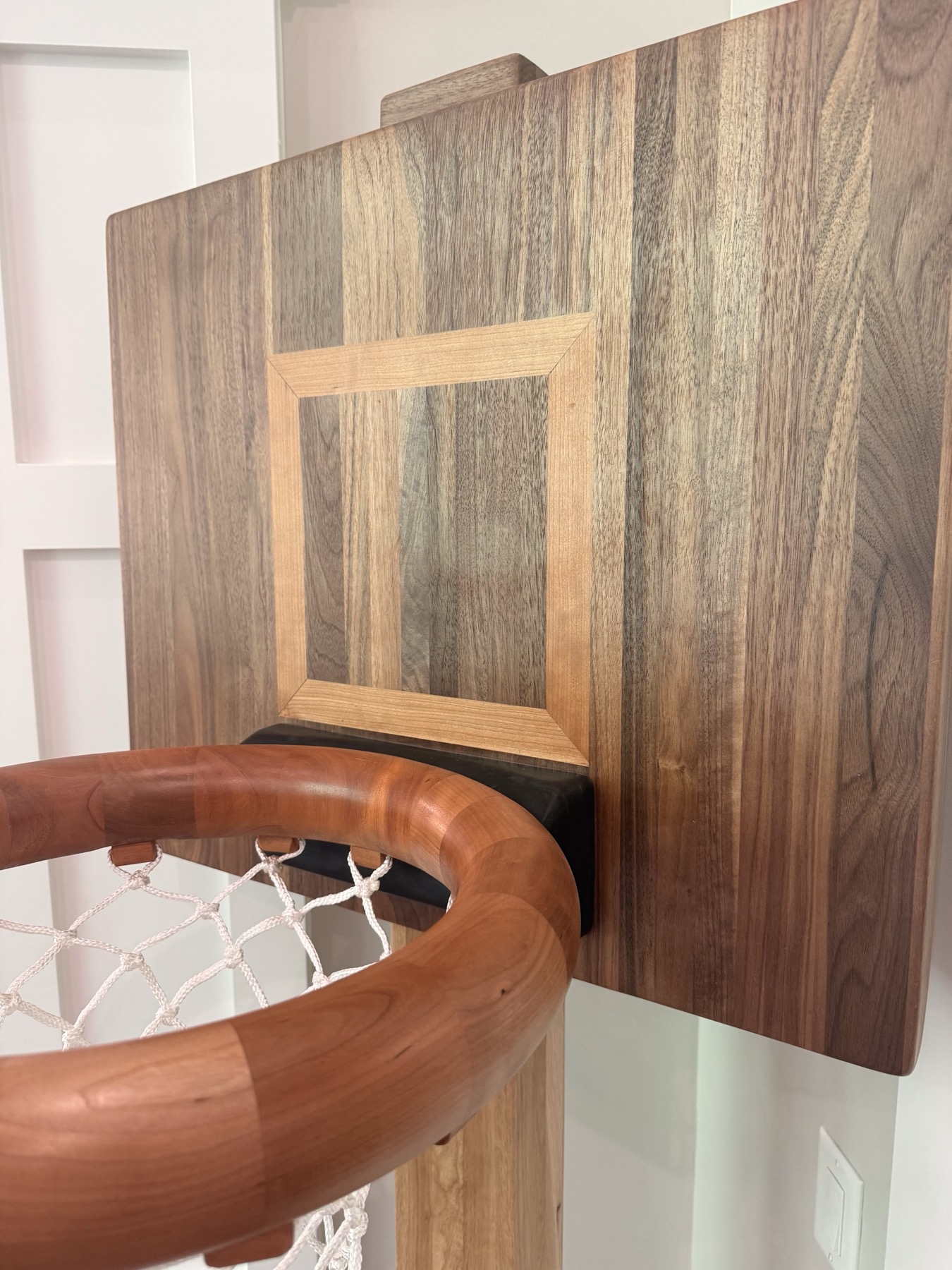 Tall cherry rim custom woodworking piece